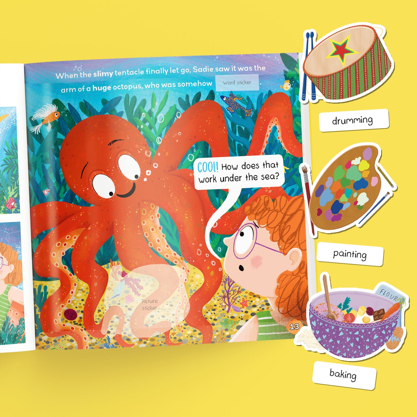 Stickery Stories: Sadie and the Surprising Sea Creatures