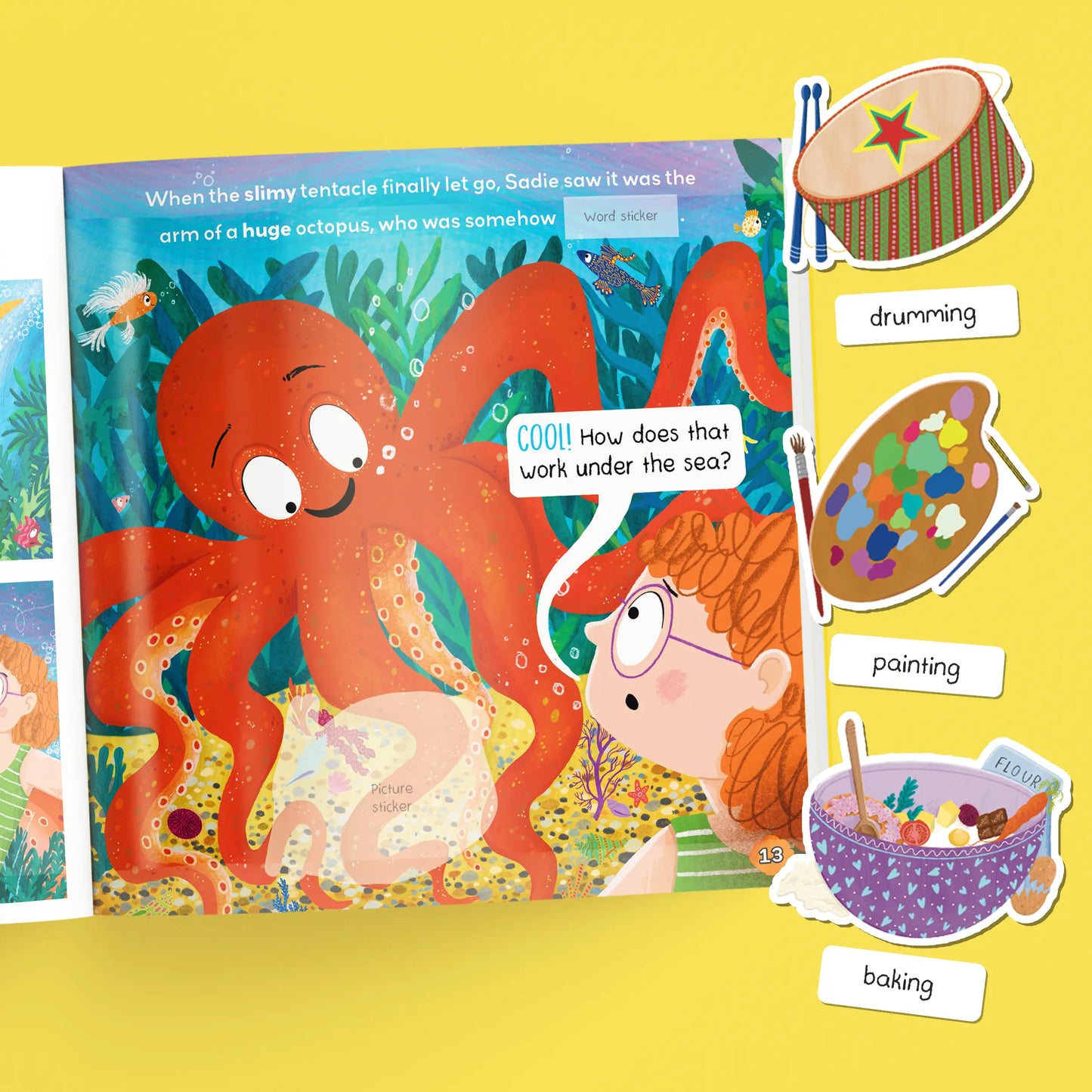 Stickery Stories: Sadie and the Surprising Sea Creatures